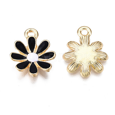 Light Gold Plated Alloy Pendants ENAM-T009-39D-1