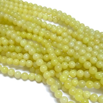 Natural Lemon Jade Beads Strands G-H1631-10MM-1