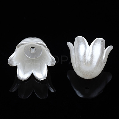 Spray Paint ABS Plastic Imitation Pearl Beads MACR-N013-001-1