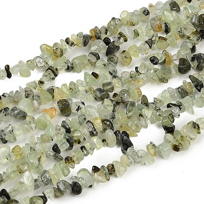Prehnite Chip Bead Strands G-M205-11-1