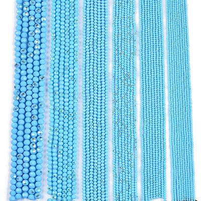 Electroplate Opaque Solid Color Glass Beads Strands LS-EGLA-A044-P3mm-L08-1