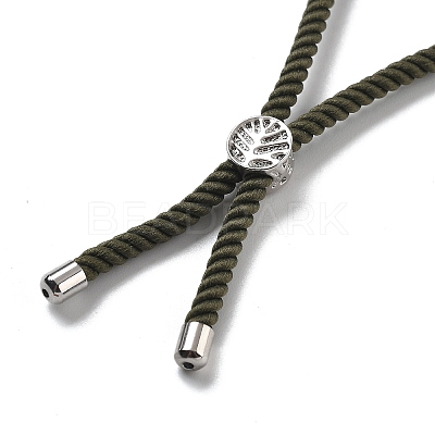 Twisted Nylon Cord Silder Bracelets DIY-B066-03P-22-1