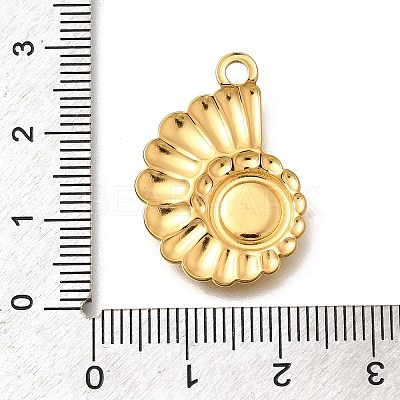 304 Stainless Steel Pendant Cabochon Settings STAS-E545-04-M-1