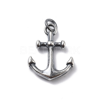 925 Sterling Silver Pendants with Jump Rings STER-R001-03S-02-1