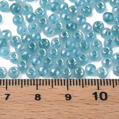 6/0 Imitation Jade Glass Seed Beads SEED-N004-006-20-1