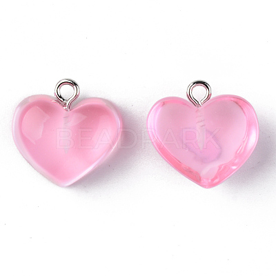 Transparent Resin Pendants X-RESI-R429-30C-1