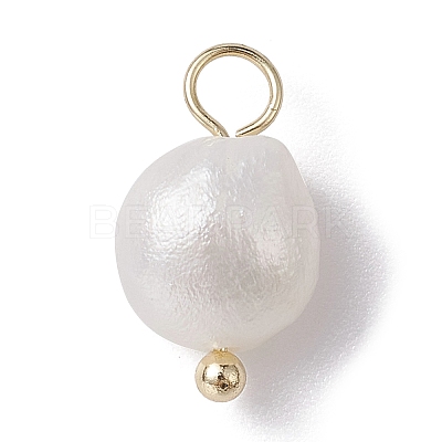 Natural Pearl Potato Charms X1-PALLOY-JF02199-03-1