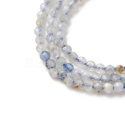 Natural Aquamarine Beads Strands G-RM2025-A46-2mm-B-1