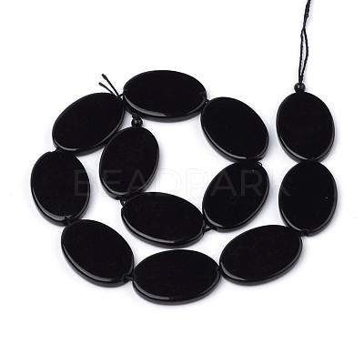 Synthetic Black Stone Beads Strands G-Q949-006-1