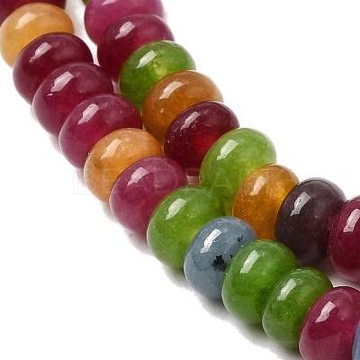 Dyed Natural White Jade Imitation Tourmaline Beads Strands G-K343-C55-01-1