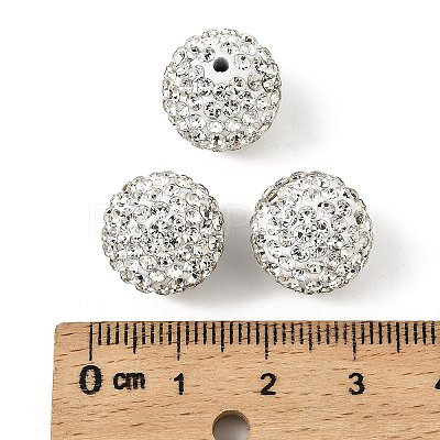 Polymer Clay Rhinestone Beads RB-H284-14MM-001-1