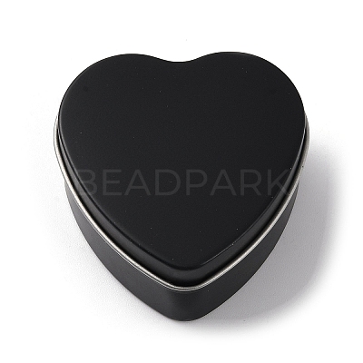 Tinplate Iron Heart Shaped Candle Tins CON-NH0001-02D-1