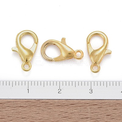Zinc Alloy Lobster Claw Clasps X-E105-G-NF-1