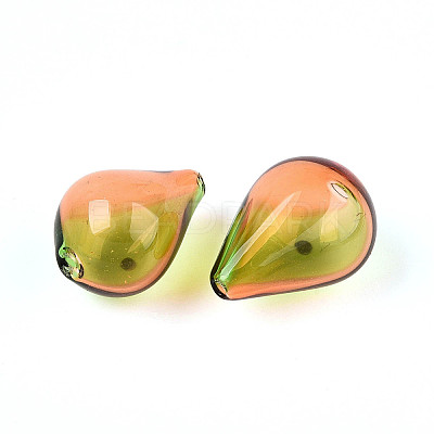 Transparent Handmade Blown Glass Globe Beads GLAA-T012-05K-01-1