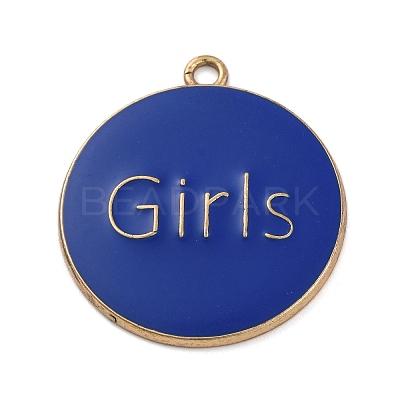 Alloy Enamel Pendants ENAM-M009-02C-04G-1