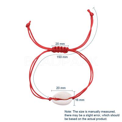 Adjustable Nylon Thread Braided Bead Bracelets BJEW-JB05119-1