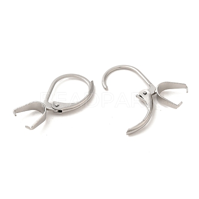304 Stainless Steel Leverback Earring Findings STAS-U025-01P-01-1