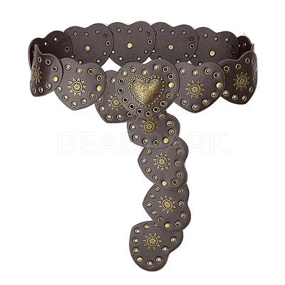 Vintage Alloy with Imitation Leather Chain Belts FS-WG26C2E-01-1