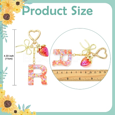 Alloy & Resin Pendant Decorations HJEW-YW00401-04-1