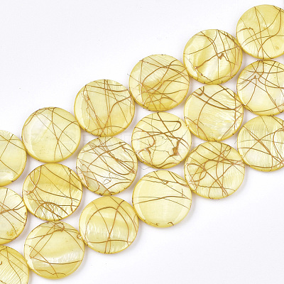 Freshwater Shell Beads Strands SHEL-S274-62-1