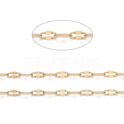 3.28 Feet PVD Vacuum Plating 304 Stainless Steel Dapped Chains X-CHS-F011-15B-G-1