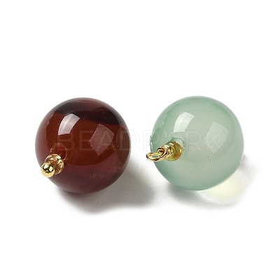 Dyed Natural Agate Pendants KK-P242-09D-G-1