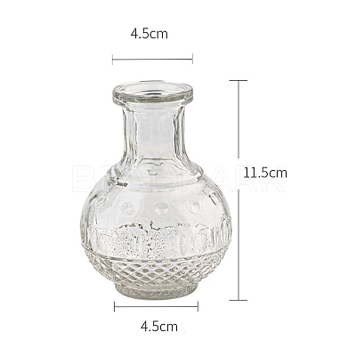 Embossed Glass Vase PW-WG51973-28-1