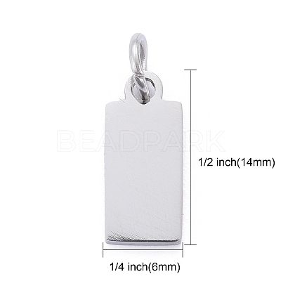 Tarnish Resistant 201 Stainless Steel Pendants STAS-S105-T633-1-6-1