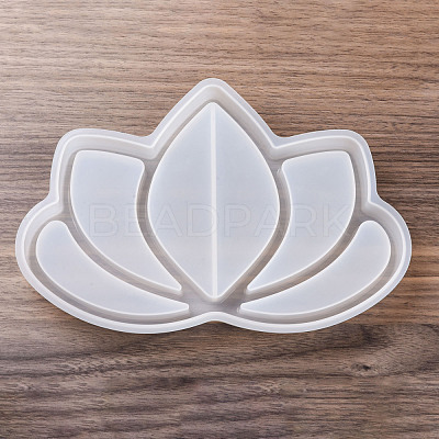 DIY Lotus Jewelry Tray Making Silicone Molds DIY-G051-A03-1