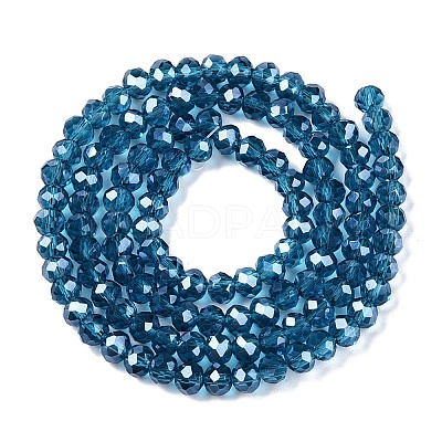 Electroplate Glass Beads Strands EGLA-A044-T4mm-A27-1