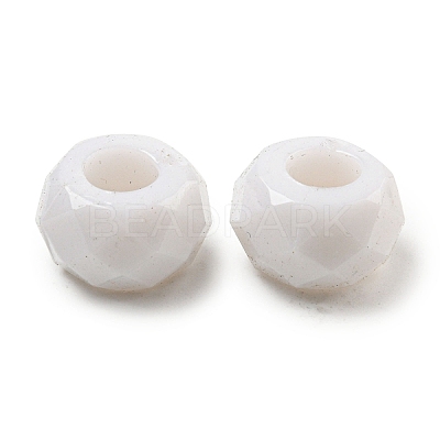 Opaque Acrylic European Beads SACR-L007-009-1