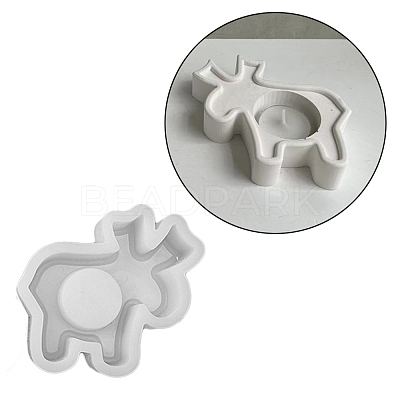 Silicone Christmas Theme Candle Holder Molds DIY-A040-04B-1