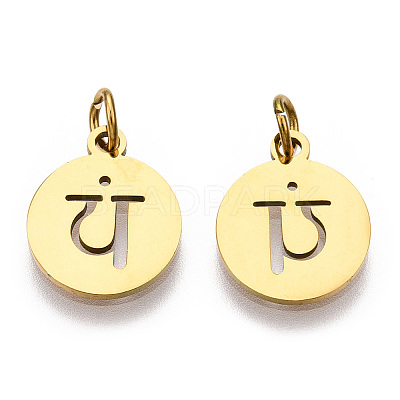 304 Stainless Steel Charms STAS-Q201-T446G-06-1