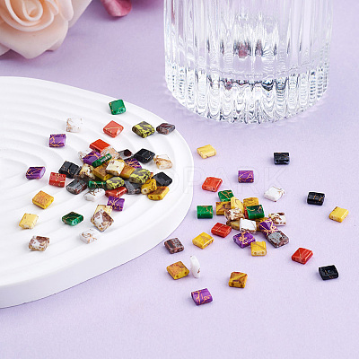 200Pcs 10 Colors Electroplate Glass Seed Beads SEED-CD0001-03B-1