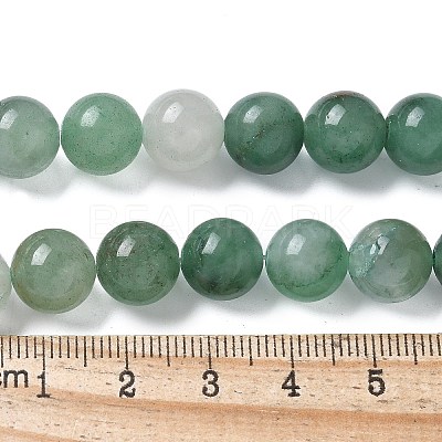 Natural Green Aventurine Beads Strands G-Q462-10mm-20-1
