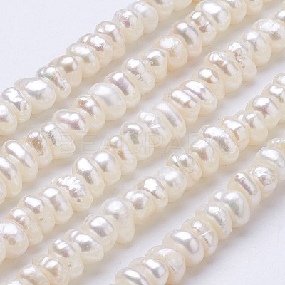 Natural Cultured Freshwater Pearl Beads Strands PEAR-F004-64-01-1