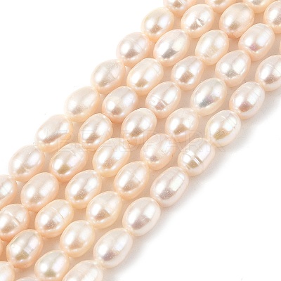 Natural Cultured Freshwater Pearl Beads Strands PEAR-I007-01D-07C-1