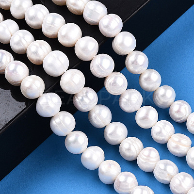 Natural Cultured Freshwater Pearl Beads Strands PEAR-S001-8-9mm-3-1