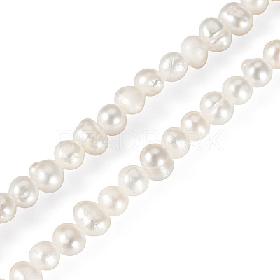 1 Strand Natural Cultured Freshwater Pearl Beads Strands PEAR-TA0001-47-1