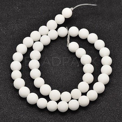 Natural Malaysia Jade Beads Strands G-A152-G-6mm-1