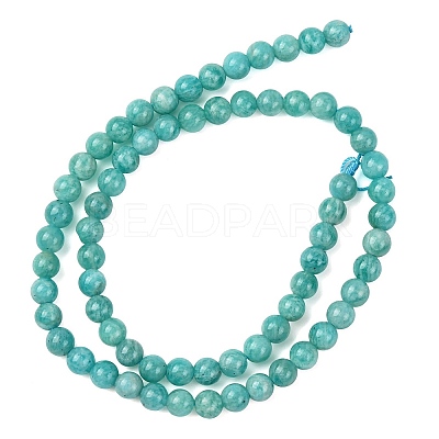 Natural Amazonite Beads Strands G-G453-A02-6mm-1