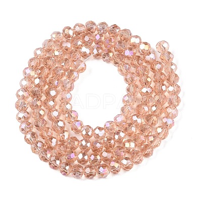 Electroplate Glass Beads Strands LS-EGLA-A044-T4mm-B21-1