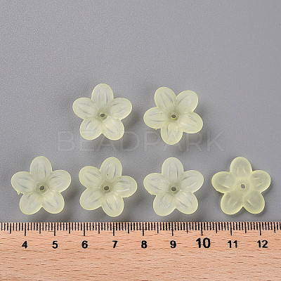 Frosted Acrylic Bead Caps MACR-S371-08A-728-1