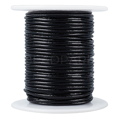 20M Round Cowhide Leather Cord WL-WH0015-01B-02-1