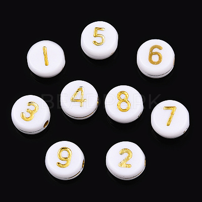 Plating Acrylic Beads PACR-R243-02-1
