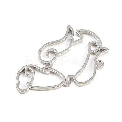 Zinc Alloy Open Back Bezel Pendants PALLOY-D580-05P-D-1