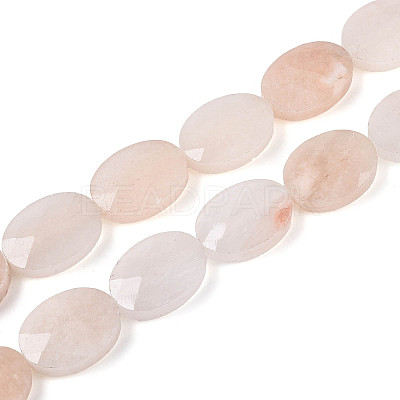 Natural Pink Aventurine Beads Strands G-S354-13x18-A09-1