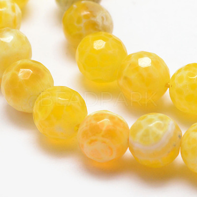 Natural Fire Crackle Agate Bead Strands X-G-K166-07F-10mm-17-1