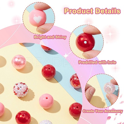DIY Bubblegum Bracelet Pendant Decoration Making Kit for Valentine's Day DIY-CJC0007-02-1