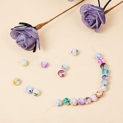 Drawbench & Baking Paint Glass Beads GLAA-PH0007-44-1